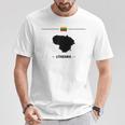 リトアニアの国旗、地図と国名リトアニア。 Tシャツ 面白い贈り物