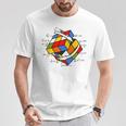 ルービックキューブ ルービックキューブ マジックキューブ レトロ ルービ ヴィンテージ オタク Tシャツ 面白い贈り物