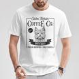 レトロ ケアンテリア コーヒー 面白い 犬 ママ コーヒー愛好家 Tシャツ 面白い贈り物