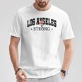 ロサンゼルスストロングカリフォルニアストロング、Laストロングサポート Tシャツ 面白い贈り物