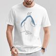 ワンライン キングペンギン エンペラーペンギン シーバード ぺんぎん Tシャツ 面白い贈り物