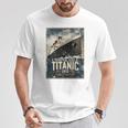 ヴィンテージ Rms タイタニック 1912 クルーズ歴史ポスター 記念品 長袖tシャツ Tシャツ 面白い贈り物