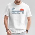 ヴィンテージ ラハイナ マウイ ハワイ ビーチ レトロ ハワイアン 70年代ギフト Tシャツ 面白い贈り物