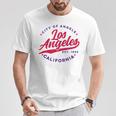 ヴィンテージ ロサンゼルス エンゼルス カリフォルニア レッドテキスト Tシャツ 面白い贈り物