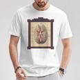 ヴィンテージ 人間の脳 解剖図 Tシャツ 面白い贈り物