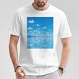 世界一美しい鏡張りの風景 Tシャツ 面白い贈り物