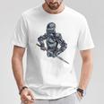 中世の兵士 騎士 戦士 ギフト 男性 女性 子供 男の子 Tシャツ 面白い贈り物