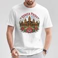 伝統的なカンボジアのクメールタトゥーデザインアンコールワット Tシャツ 面白い贈り物