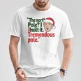 北極I Build It Tremendous Pole 面白い トランプ クリスマス 長袖tシャツ Tシャツ 面白い贈り物