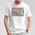 国際世界旗 国旗 世界地図 地球儀 Tシャツ 面白い贈り物