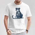 子ライオン – 子ライオンの後姿 Tシャツ 面白い贈り物