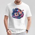 宇宙飛行士 惑星 科学 メンズ 宇宙 アート 宇宙飛行士 長袖tシャツ Tシャツ 面白い贈り物