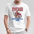 教皇レオンxiv 2025 – シカゴ初のアメリカ教皇デザイン Tシャツ 面白い贈り物