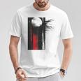 月 抽象 モチーフ 描画 アートワーク 絵画 月 Tシャツ 面白い贈り物