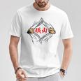 横山 苗字 面白いtシャツ 胸 名前 おもしろ グッズ 服 筆文字 文字 入り 面白い ネタ メンズ Tシャツ 面白い贈り物