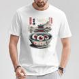 浮世絵ジャパン オカルトホラー ハロウィン 妖怪ラーメン エステ Tシャツ 面白い贈り物