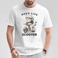 猫 ネコ 白猫 イラスト 原付 スクーター バイク 猫好き バイク好き かわいい おもしろ レトロ Neko Life 長袖tシャツ Tシャツ 面白い贈り物