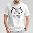 猫好きかい？子猫かっこいいかっこいい Tシャツ 面白い贈り物