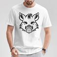 獣 小さなイノシシ 動物 かわいい シンプル ユーモア イノシシ Tシャツ 面白い贈り物