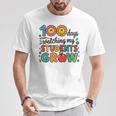 生徒たちが幸せに育つ100日間の学校を見る Tシャツ 面白い贈り物