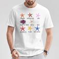 異なるタイプのヒトデの品種コレクション、かわいいヒトデ Lo Tシャツ 面白い贈り物
