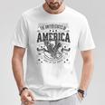 米国 アメリカン イーグル アメリカ国旗 パトリオット Usa バックプリント メンズ Tシャツ 面白い贈り物