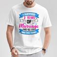 結婚2年 結婚2周年 Tシャツ 面白い贈り物