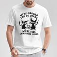結婚30周年記念日 結婚30年 立派な猫 面白い Tシャツ 面白い贈り物