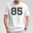 背中に85番 Tシャツ 面白い贈り物