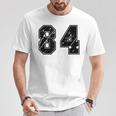 背番号 84 チーム短大スポーツ背番号付きユニフォーム Tシャツ 面白い贈り物