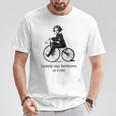 自転車に乗ったベートーベン ルートヴィグバン ベートーベン Tシャツ 面白い贈り物