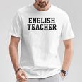 英語教師 かわいい教師の学校服 Tシャツ 面白い贈り物