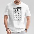 視力検査 おもしろ デザイン カエル Tシャツ 面白い贈り物