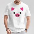 豚の顔 ハロウィン ティーカップ 豚 コスチューム ギフト Tシャツ 面白い贈り物