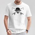 釣り帽子 釣り竿 スカル フィッシング バックプリント Tシャツ 面白い贈り物