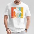面白い 競馬 ビンテージ レースデー Ky ダービー 馬 ジョッキー Tシャツ 面白い贈り物