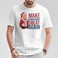 面白いクリスマスグレートアゲイントランプサンタファンusaホリデー 2024 Tシャツ 面白い贈り物