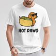 面白い犬 ホットドッグ 食通 駄洒落ギフト 男性 女性 キッズ 男の子 女の子 Tシャツ 面白い贈り物