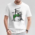 面白い猫 ドラム 猫 ドラマー 面白い ドラム 猫 Tシャツ 面白い贈り物