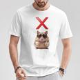 面白くて笑いたい人のためのxハムスター。 長袖tシャツ Tシャツ 面白い贈り物