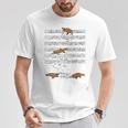 音符で遊ぶ面白いカモノハシ Tシャツ 面白い贈り物