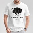 黒柴ちびちゃん かわいい柴犬 Tシャツ 面白い贈り物