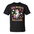 100Th Day Ofchool Unicorn 100 魔法の日々 先生 女の子 Tシャツ