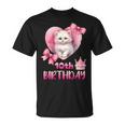 10歳の誕生日 ピンク かわいい 猫 Tシャツ
