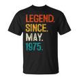 1975年5月からの伝説 50歳の誕生日プレゼント 50歳 Tシャツ