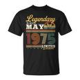 1975年5月生まれ 50年 ヴィンテージ 誕生日プレゼント Tシャツ