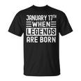 1月17日 誕生日 1月17日 誕生日プレゼント Tシャツ