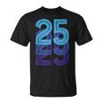 25ラッキーナンバー25歳の誕生日スポーツチーム-25 Tシャツ