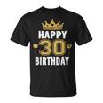 30歳の男性と女性のためのハッピー30歳の誕生日のアイデア Tシャツ
