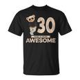 30歳の誕生日 メンズ レディース オリジナル 素晴らしいテディベア Tシャツ